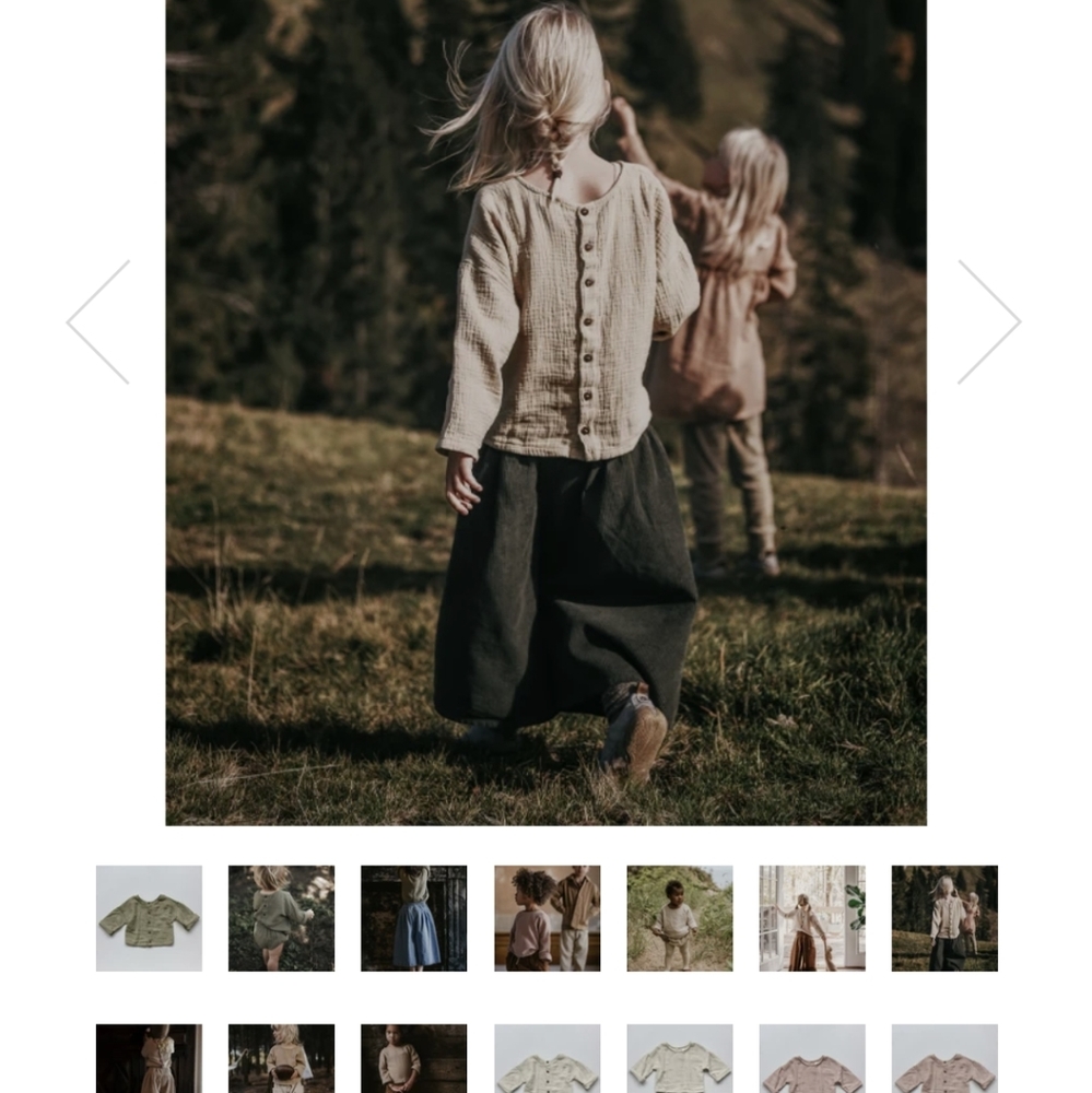 The simple folk button back shirt